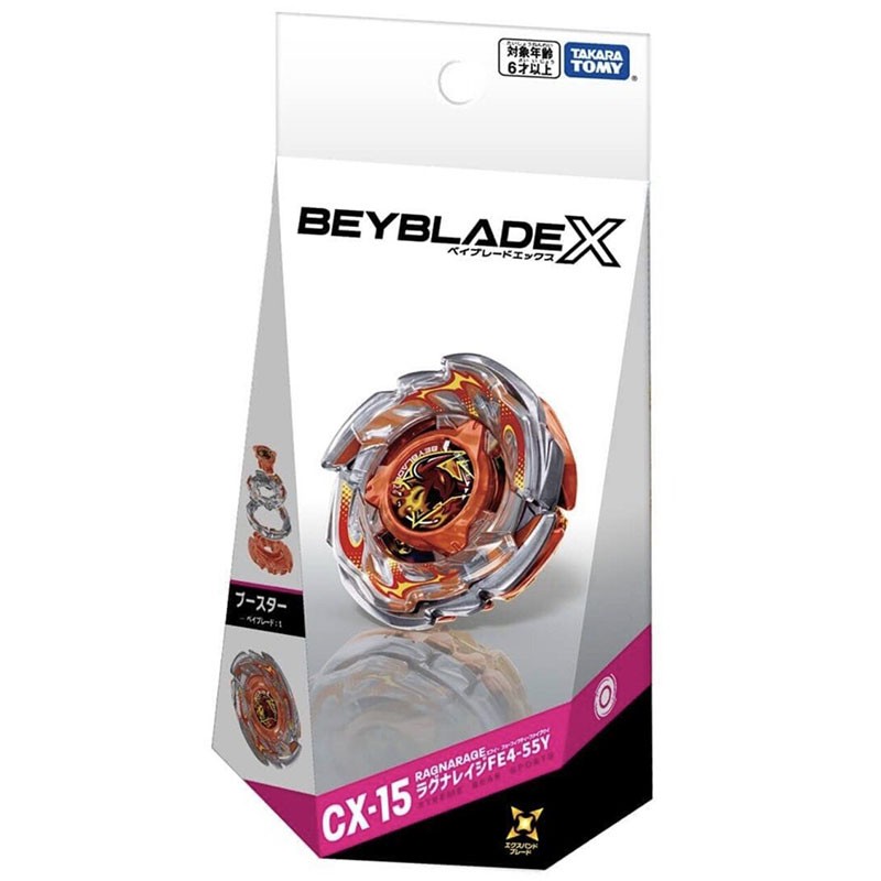 Takara Tomy CX15 RagnaRage FE4-55Y Burst Beyblade X Booster