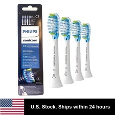 4 Packs Philips Sonicare C3 Premium Plaque Control Brush Heads - White