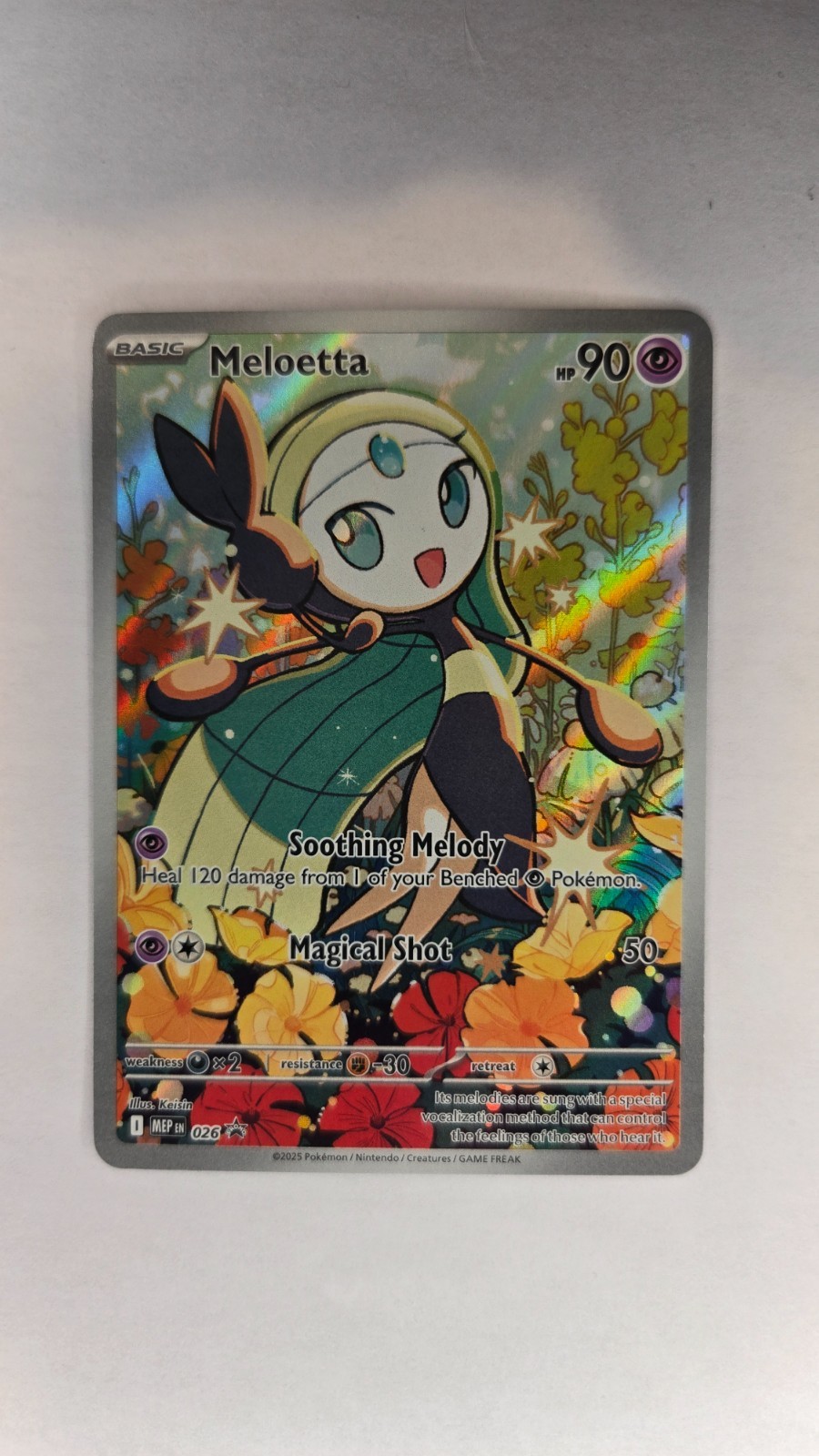 Meloetta Black Star Promo IR Mega Evolutions 026 Pokémon TCG