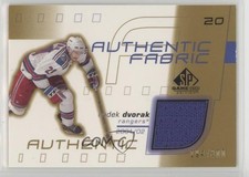 2001 SP Game Used Edition Authentic Fabric Gold 194/300 Radek Dvorak #AF-RD 0d14