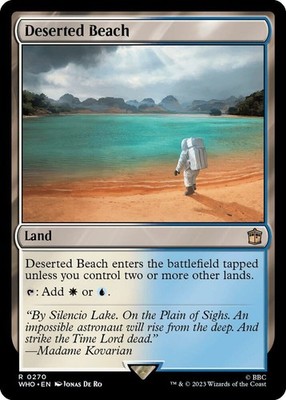 1x Deserted Beach - Universes Beyond: Doctor Who - NM  -  MTG