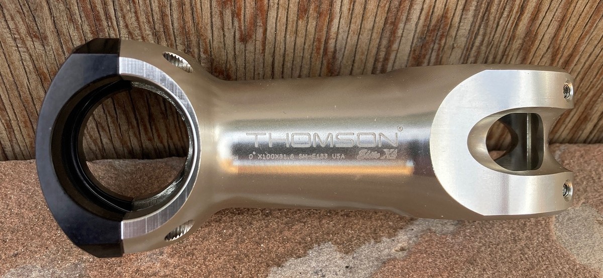 Thomson Elite X4 Stem Silver w/black cap 100mm 0° 31.8mm | eBay