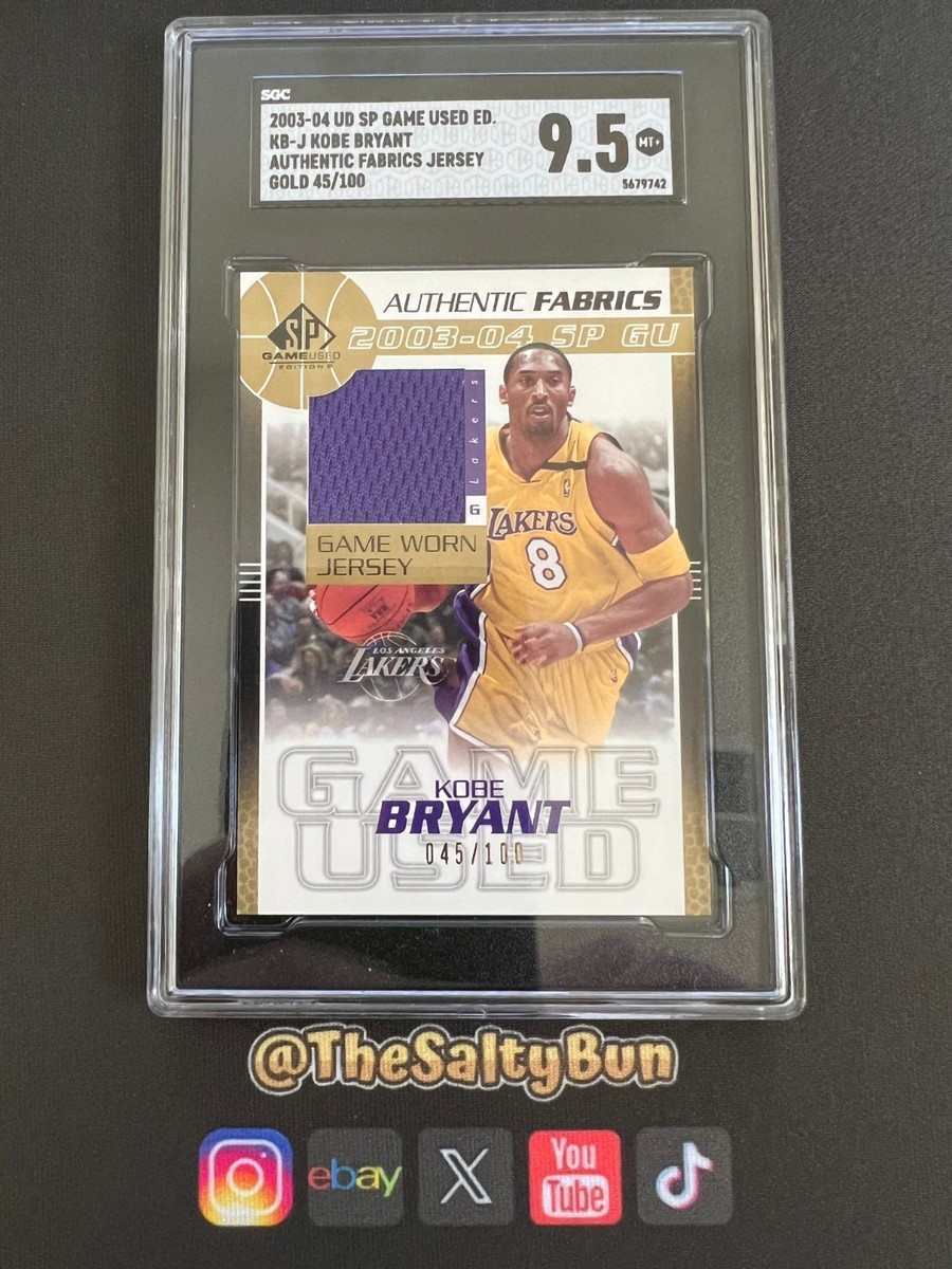 2003-04 SP Game Used Jersey Authentic Fabrics KB-J Kobe Bryant 