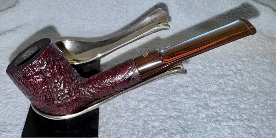 🇬🇧 ASHTON 2007 Brindle XXX Billiard Pipe, Bill Taylor Era Excellent Condition - Image 3 of 4