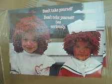 Don't take yourself too seriously raggedy Ann Vintage Poster 1970's inv G7370