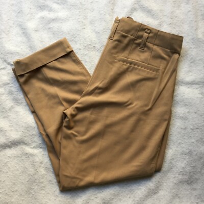 More & More Cropped Tapered Dress Trousers, Women's 8/36 (Khaki)