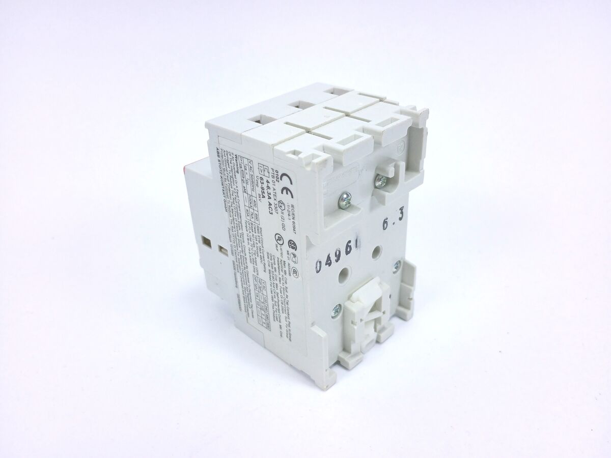 ABB 1SAM150005R0009 MS325-6.3-HKF11 690V Motor Starter 4-6.3 ABB 1SAM150005R0009 MS325-6.3-HKF11 690V Motor Starter 4-6.3
