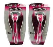2 schick quattro women razor