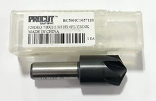 ProCut 7/8" HSS Countersink 1/2" Shank 6 Flute 120 Deg Point