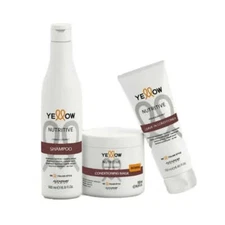 Nutritive Dry Hair Nourishing Home Care Shine Treatment Kit Yellow Alfaparf