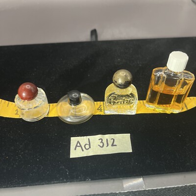Vintage Tiny Empty Or Half Empty Perfume Bottles