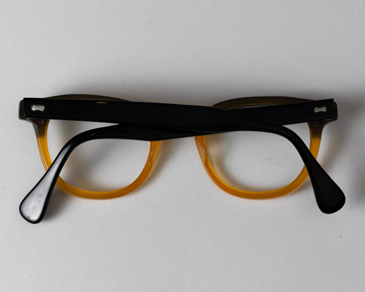 VTG 80s NOS SHADY CHARACTER JAMES DEAN 2 TONE BLACK YELLOW VTG 80s NOS SHADY CHARACTER JAMES DEAN 2 TONE BLACK YELLOW