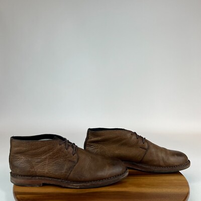 Mens Cole Haan Glenn Brown Leather Dress Chukka Ankle Boots Size 10 M GUC