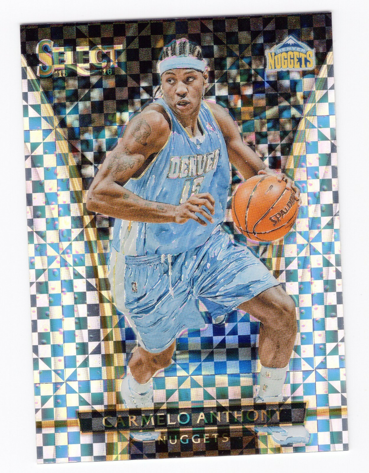 Carmelo Anthony 2015-16 Panini Select Courtside Level SILVER PRIZM #295