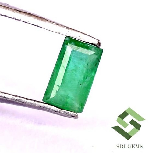 Certified Natural Emerald Baguette Cut 5x3 mm 0.25 CTS Untreated Loose Gemstone - Picture 4 of 6