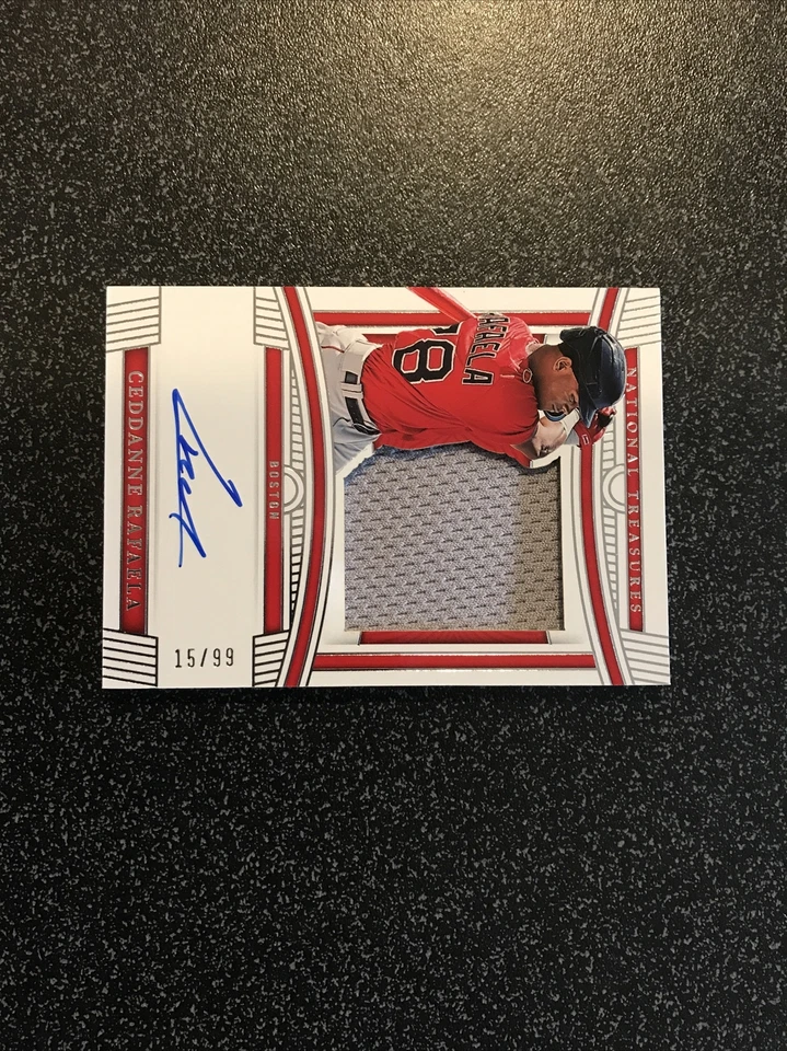 2023 National Treasures Rookie Silhouette Signature Ceddanne Rafaela /99 RC AUTO - Image 2 of 2