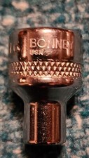 Vintage BONNEY TOOLS MT6 (6mm), 3/8" Drive 6-Point Socket! Made in the USA!