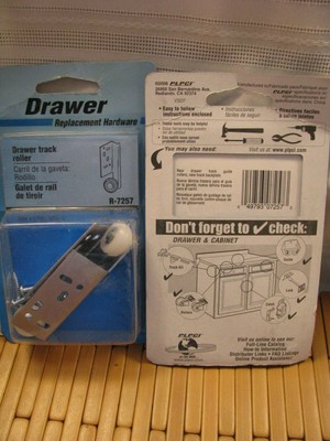 Prime Line Products R 7257 Drawer Track Center Roller 13 16 In
