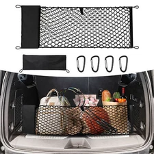 Rear Trunk Envelope Vertical Style Bag Cargo Net For Chevrolet Tahoe 2015-2024