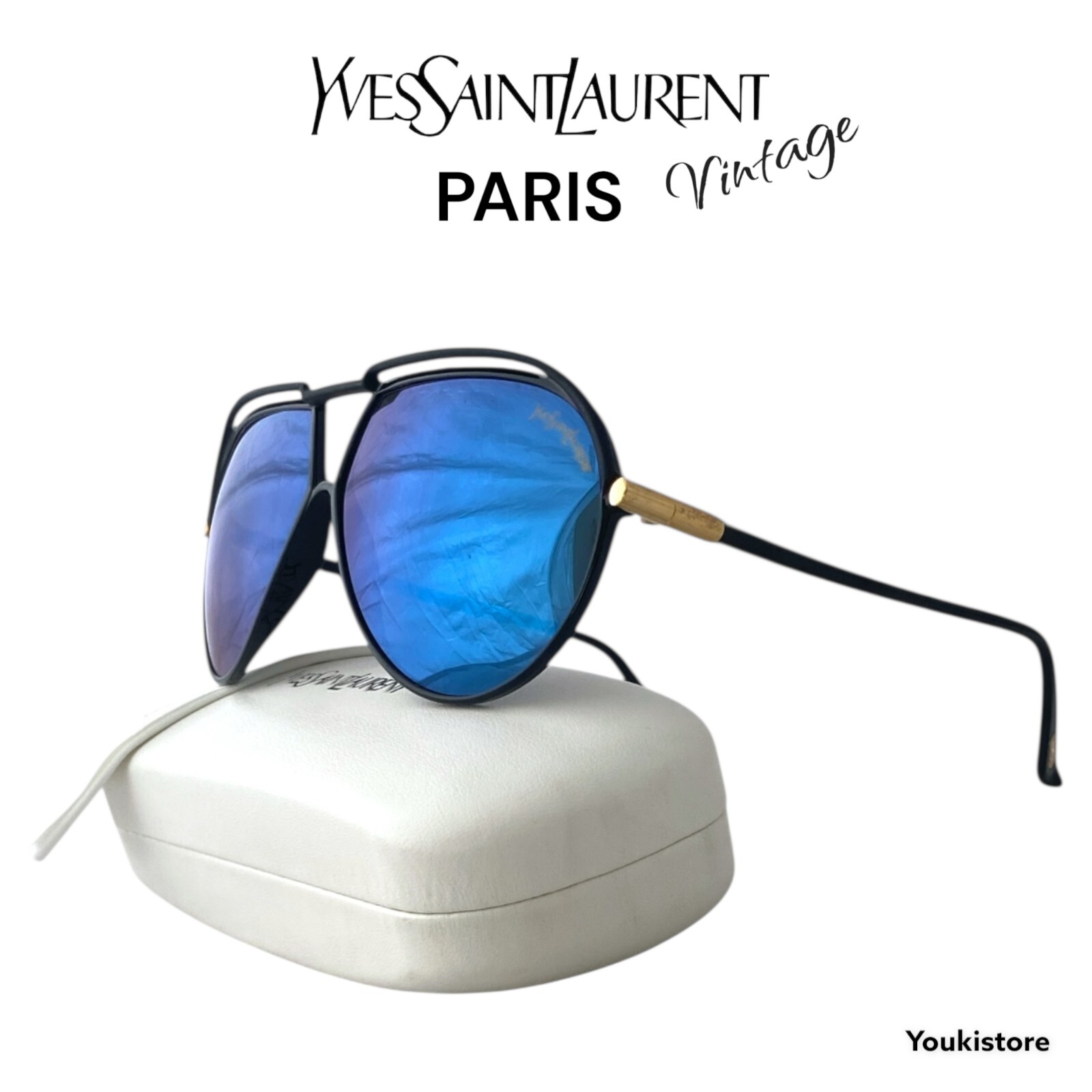 YVES SAINT LAURENT PARIS 8129 8 Y32 Da COLLEZIONE RARE VINTAGE 80s M.in FRANCE