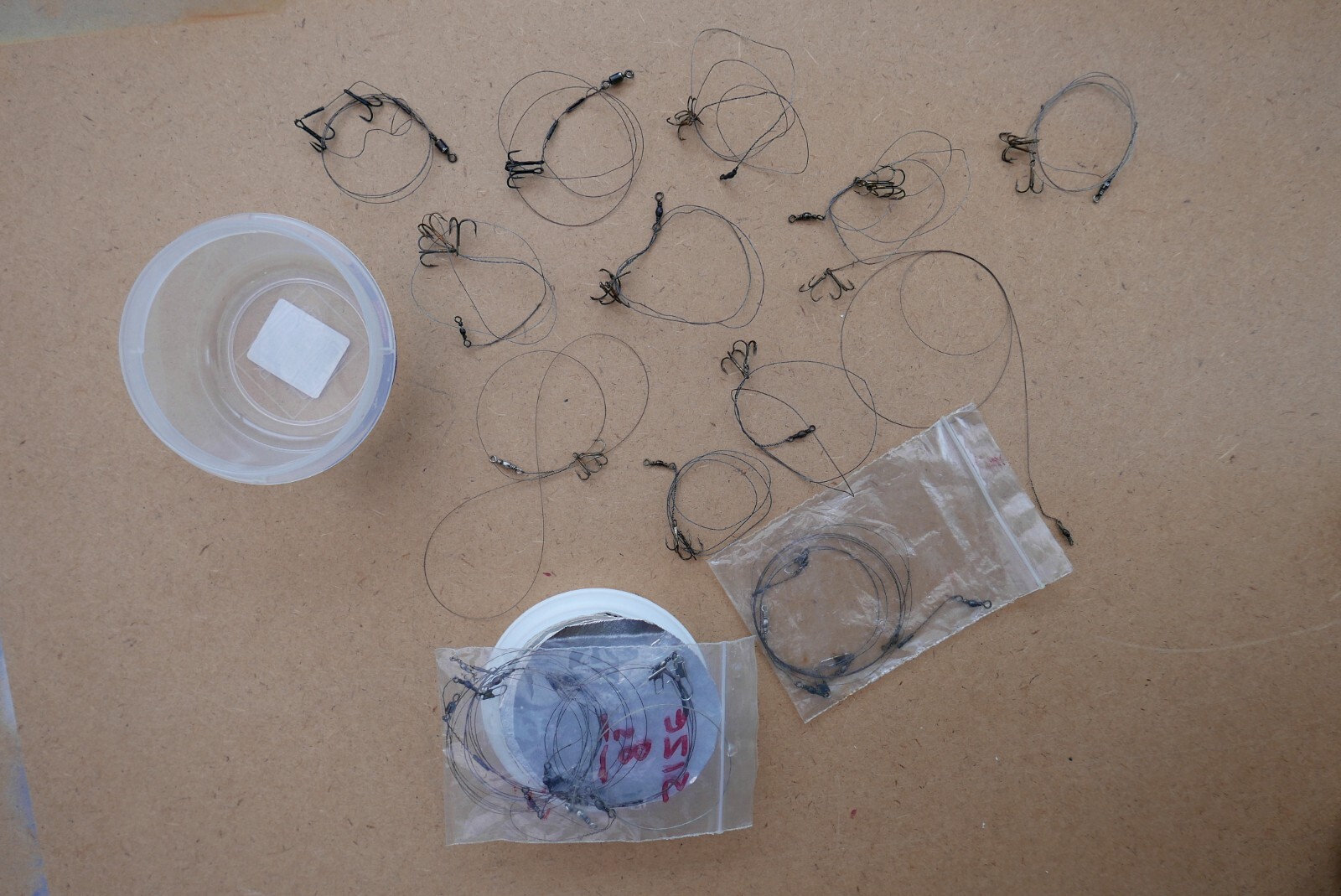 Pike fishing gear. mostly hooks and rigs. Job Lot eBay