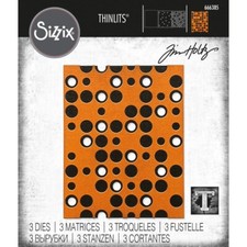 Tim Holtz "LAYERED DOTS" Sizzix Thinlits Cutting Dies Halloween 2023