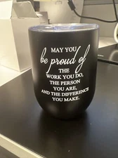 Tumbler With hallmart Note With Cover