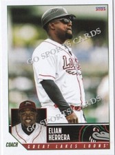 2024 Great Lakes Loons Elian Herrera Dodgers Minor League Card CO DR