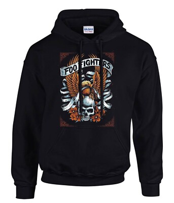 Foo Fighters Rock Music Logo Schwarze Hoodies Kapuzenpullover -31186 -SW