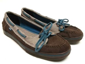 brown leather vans womens