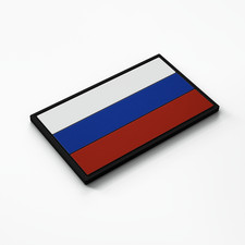Patch Force - Russland Flagge Rubber Patch (farbig) 8 x 5 cm