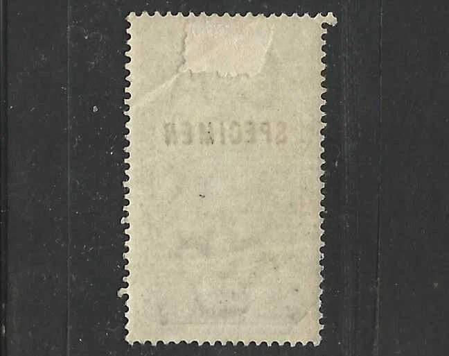 TRINIDAD 1894 CINCO CHELINES S.G. 113 ALTO VALOR DE CONJUNTO SOBREIMPRESIÓN ESPÉCIMEN Foto 2 de 2