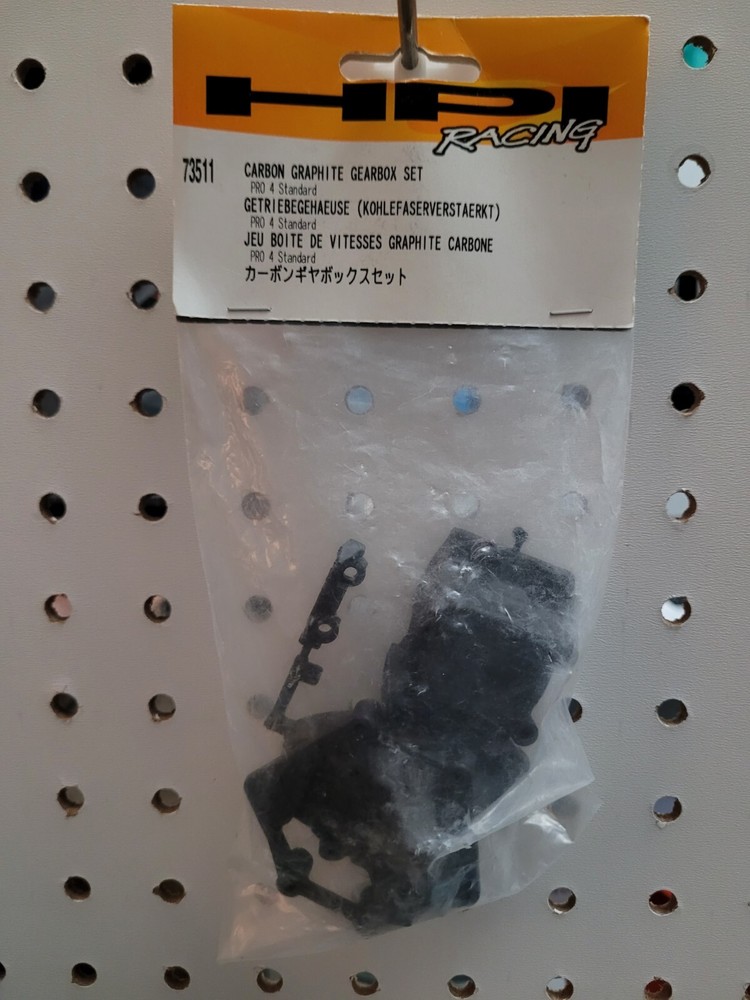 HPI Racing 73511 Carbon Graphite Gearbox Set For PRO 4 Standard Vintage NIP NOS