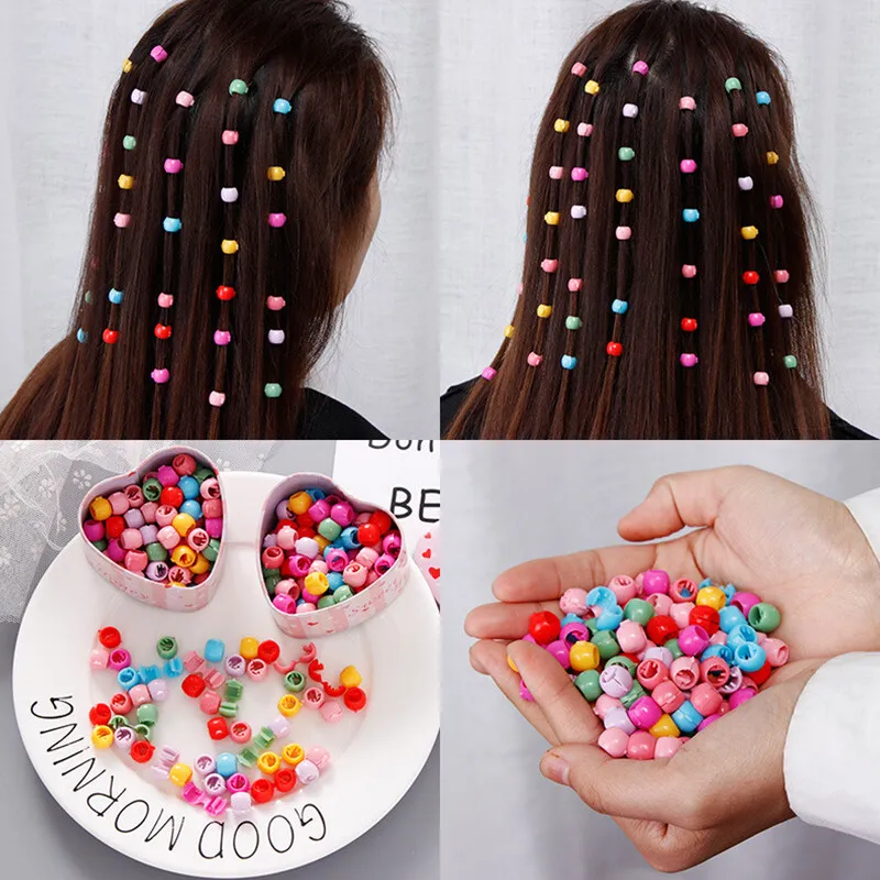Lovely Beads Hairpin For Girls Candy Colors Plastic Mini Hair Clips  Barrette-L3