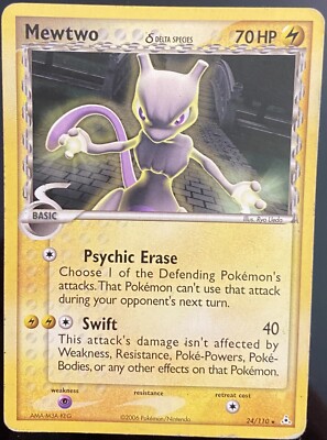 Pokémon TCG Mewtwo 24/110 Rare Unlimited Delta Species Non-Holo | eBay