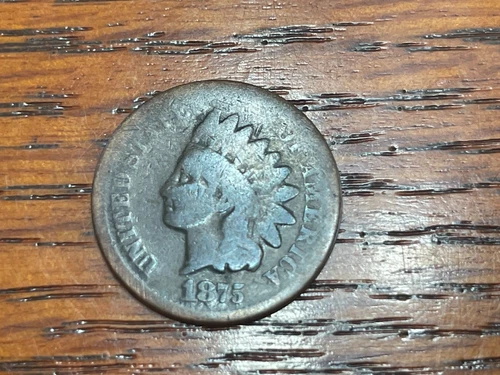 1875 (P) Indian Head Cent About Good Penny AG
