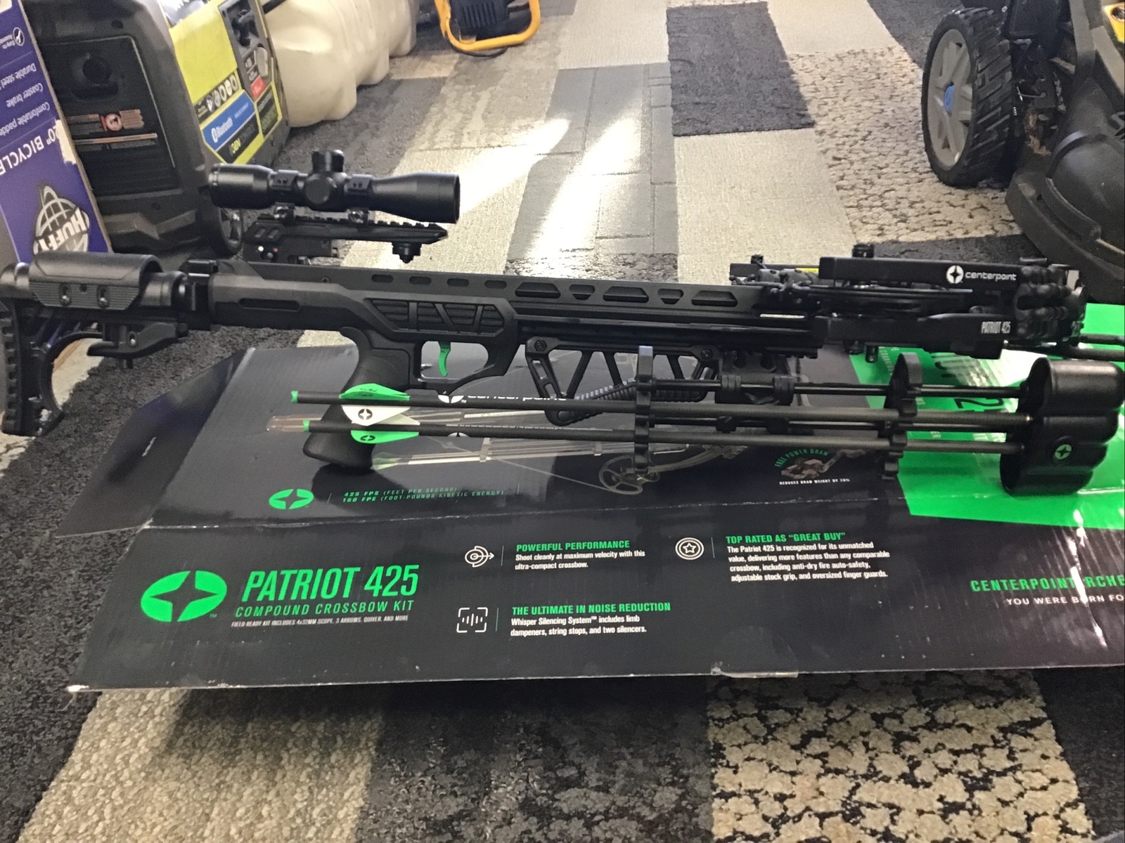 Center Point Patriot 425 200lbs Draw 425Fps Crossbow W/Scope And