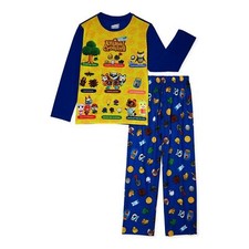 Animal Crossing Boy's Long-Sleeved Gaming Character Pajama Set