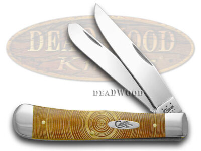 Case xx Trapper Knife Tree Rings Chestnut Bone 1/500 Stainless Pocket Knives