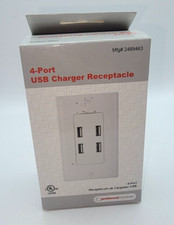 Prise chargeur USB 4 ports Interline Brands Mfg#2489463 - 1ct - Blanc - NEUF