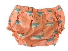NWOT Pottery Barn Kids Pink Whale Diaper Cover 6-12 Months