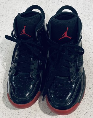 Nike Air Jordan Mars 27C High Top Basketball Sneakers Shoes Black Red Boy's  5Y | eBay