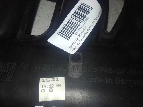 A2711401101 Colector Admision para MERCEDES-BENZ SLK (BM 171) ROADSTER * 4809050 - Imagen 3 de 10