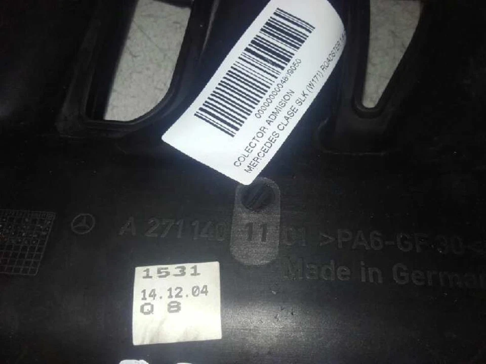 A2711401101 Colector Admision para MERCEDES-BENZ SLK (BM 171) ROADSTER * 4809050 - Imagen 3 de 4