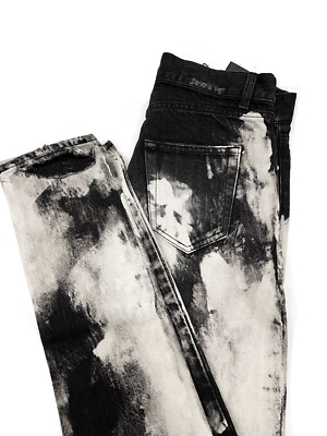Saint Laurent Black & White Jeans – Iconic Slim Denim – Size 30 | eBay
