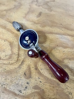 Vintage Stanley 100 Plus No 610 Hand Drill 1/4  Dual Pinion Fine Cond Shop Ready