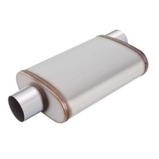 3 in Universal Muffler, Performance Chamber 3 Inch Center In / Offset Out