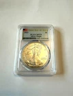 2023 $1 American Silver Eagle PCGS MS70 FDOI Flag Label