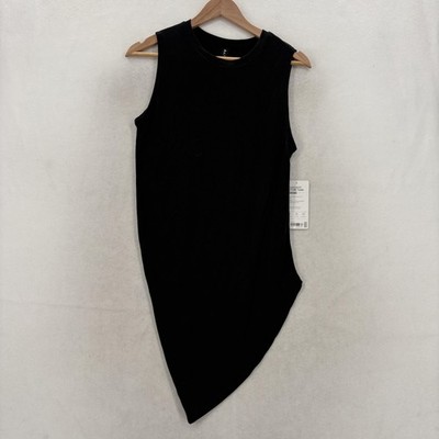 Athleta Cloudlight Restore Tank Top Womens XS Black Asymmetrical Hem Lightweight