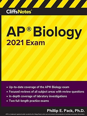 Packung Phillip E. Pack - CliffsNotes AP Biologie 2021 Prüfung - Neuer Taschenbuch - J555z